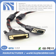 Câble VGA M / M V1 24 + 1 à 15 broches pour DVD LCD HDTV PC 1080P